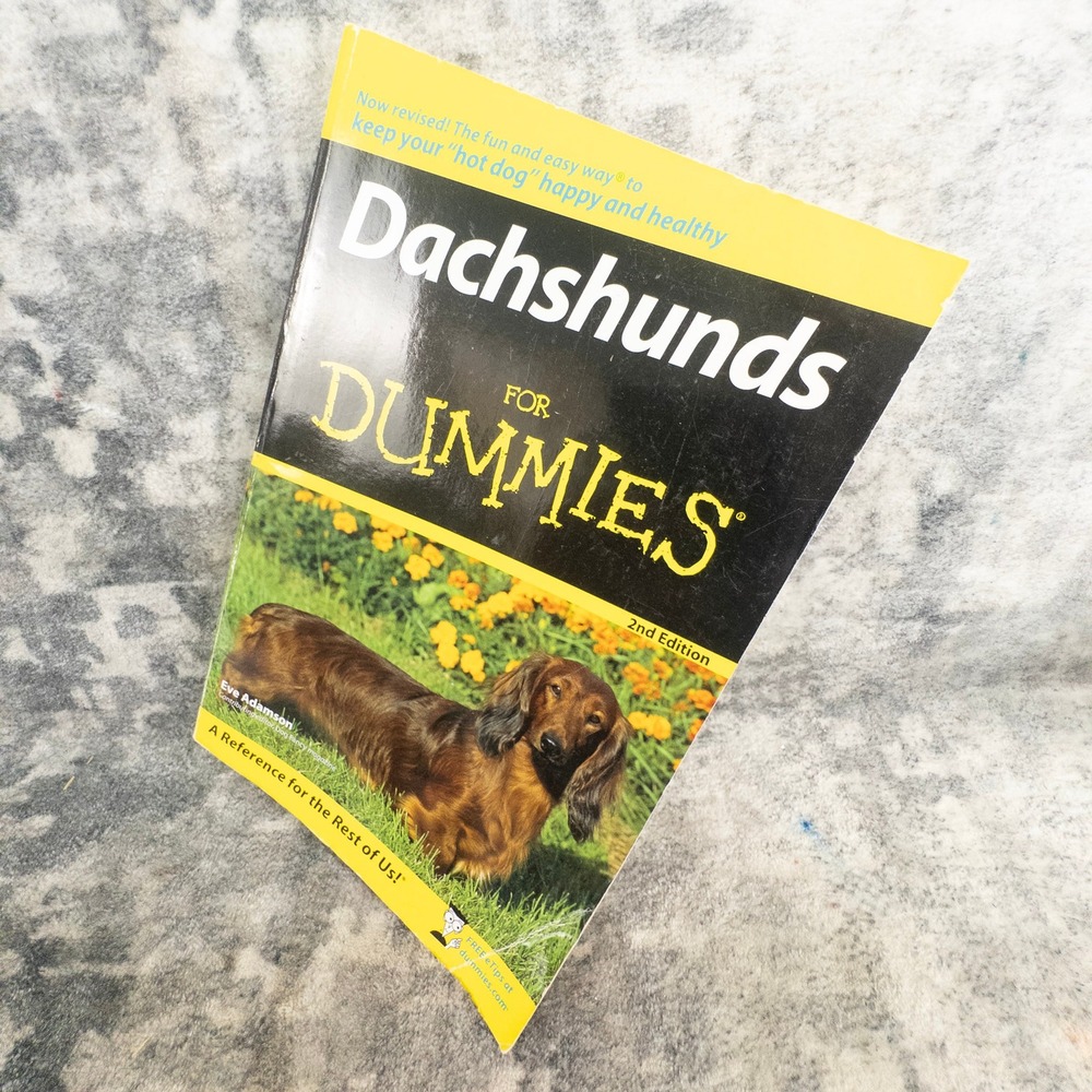 Dachshunds For Dummies by Eve Adamson‎ 2nd Edition Paperback Dog Care Guide